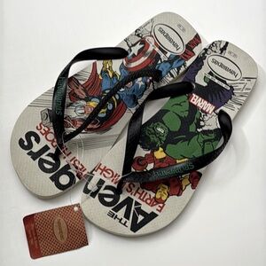 NEW Havaianas Marvel “The Avengers” Flip-Flops Sandals Size 11/12